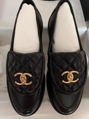 Chanel Black Loafers